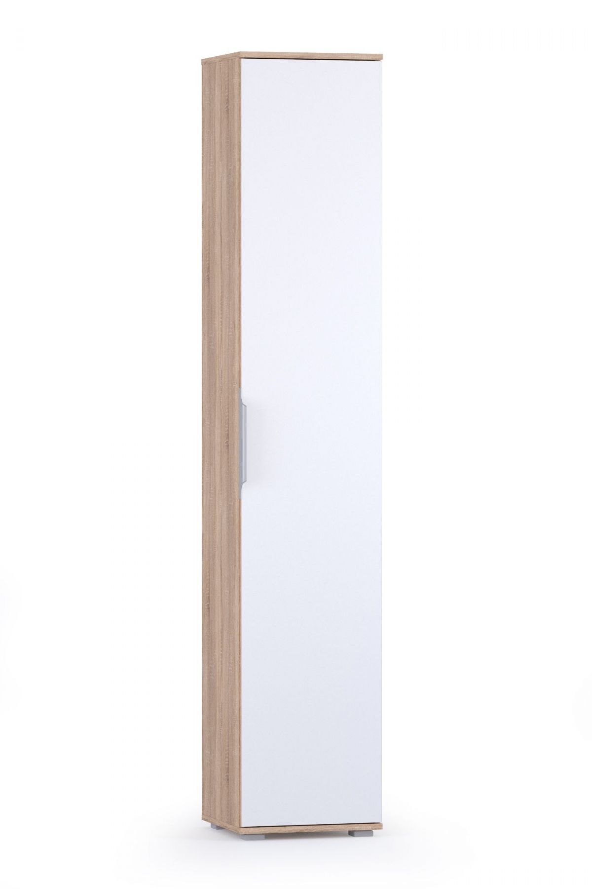 Куба Шкаф 13.29, цвет дуб сонома/белый премиум, ШхГхВ 40х38,3х210,6 см., универсальная сборка | фото 4