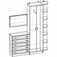 Стенка для прихожей Горизонт | фото 3