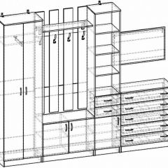 Стенка для прихожей Горизонт | фото 4