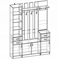 Стенка для прихожей Горизонт | фото 4