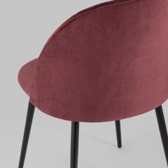 Стул Марсель велюр винный ножки металл | фото 7