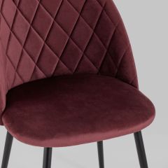 Стул Марсель велюр винный ножки металл | фото 8