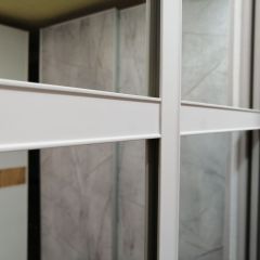 Шкаф-купе 1500 серии NEW CLASSIC K4+K4+B2+PL4 (2 ящика+F обр. штанга) профиль «Капучино» | фото 6