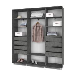 МАРТИН Шкаф-купе Камень темный (2000*450) М401 | фото 4