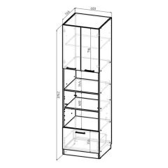 Кухонный гарнитур Ноктюрн мега прайм 1500х2700 мм | фото 10