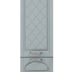 Кухонный гарнитур 2.4 м "Милана" с пеналом (белый/белое дерево/голубая патина) | фото 3