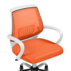 Компьютерное кресло Ergoplus orange  / white | фото 6