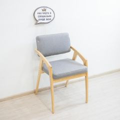 Растущий стул 38 Попугаев Бруно с мягким сиденьем и спинкой, для детей/подростков/взрослых от 150 см (Береза/Серый) | фото 2