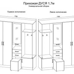 Прихожая Дуся 1.7 УНИ (Дуб Бунратти/Белый Бриллиант) | фото 2