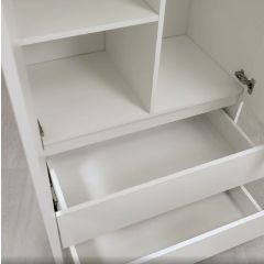 Шкаф 2-х створчатый Симпл ШК-03 (белый) | фото 7