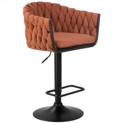Барный стул 9690-LM Leon оранжевый / черный | фото 3