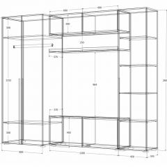 Гостиная Норден (Дуб Крафт белый) | фото 4