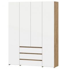 НЕКСТ 1 Спальный гарнитур (модульный) Дуб Золотой/Белый | фото 16