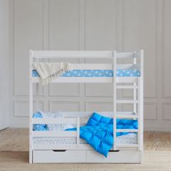 Кровать двухъярусная без крыши 80*160 Белый | фото 4