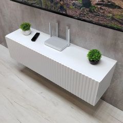 Тумба подвесная под ТВ LINES MTV4-MA 1150 Белый матовый (Белый-M 10.1.2) | фото 2