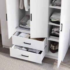 Шкаф 4-х створчатый Титан (белый) | фото 3