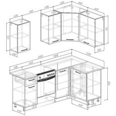 Кухонный гарнитур Антик 2000*1200 (Стол. 26мм) | фото 2
