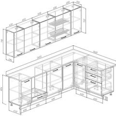 Кухонный гарнитур Белый Глянец 2600*1600 (Стол. 26мм) | фото 2