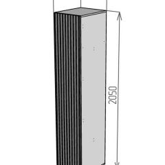Шкаф Linnea MHR-1PO-4 2050х400х510 (Белый-М 11.1.2) | фото 2