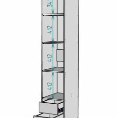 Шкаф Linnea MHR-1-4 2050х400х510 (ДВ-М 11.1.25) | фото 3