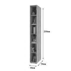 СТОУН С10 Пенал-стеллаж (дуб серый) | фото 2